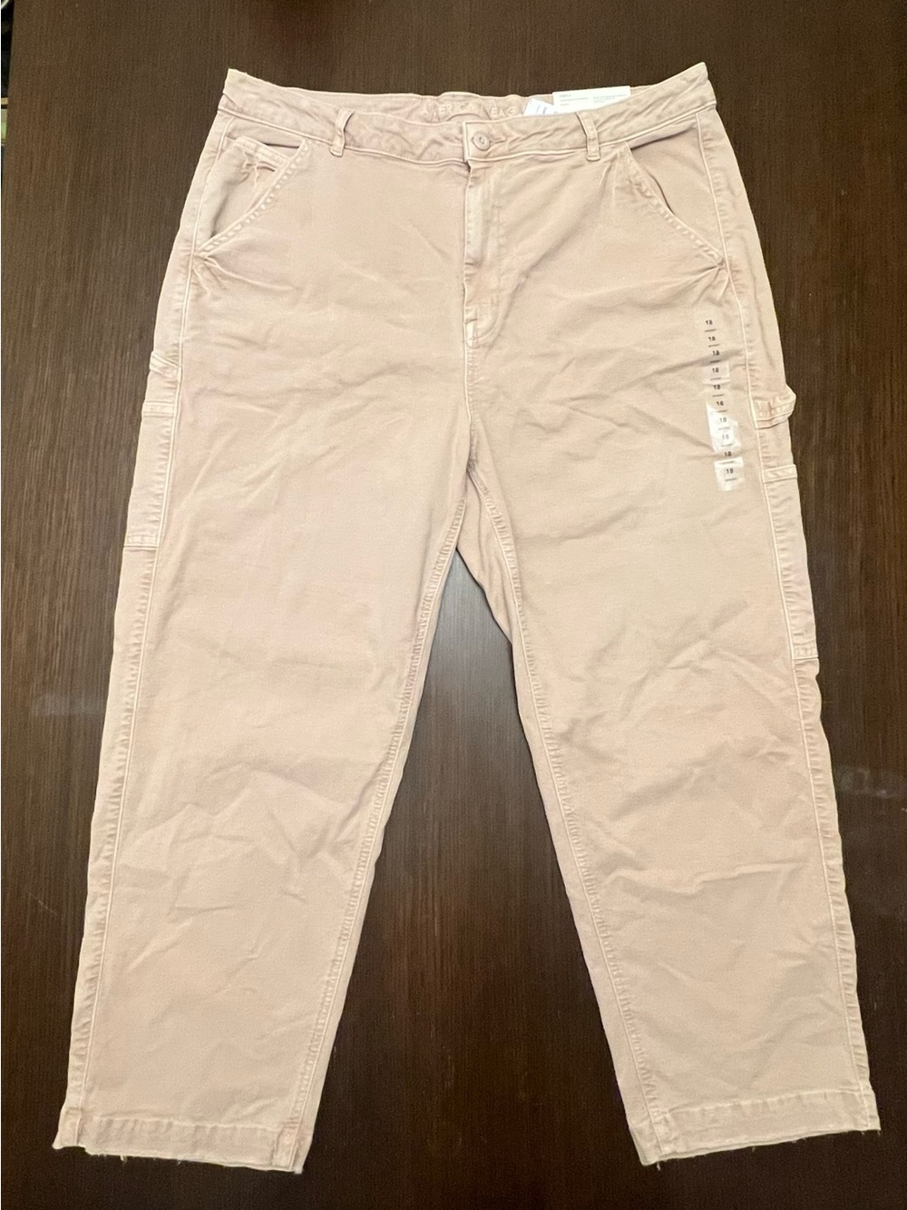 NWT American Eagle 18s Highest Rise ’90s Boyfriend Cargo Pants Khaki